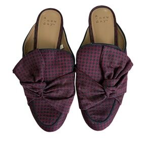 a new day Red and Black Mules